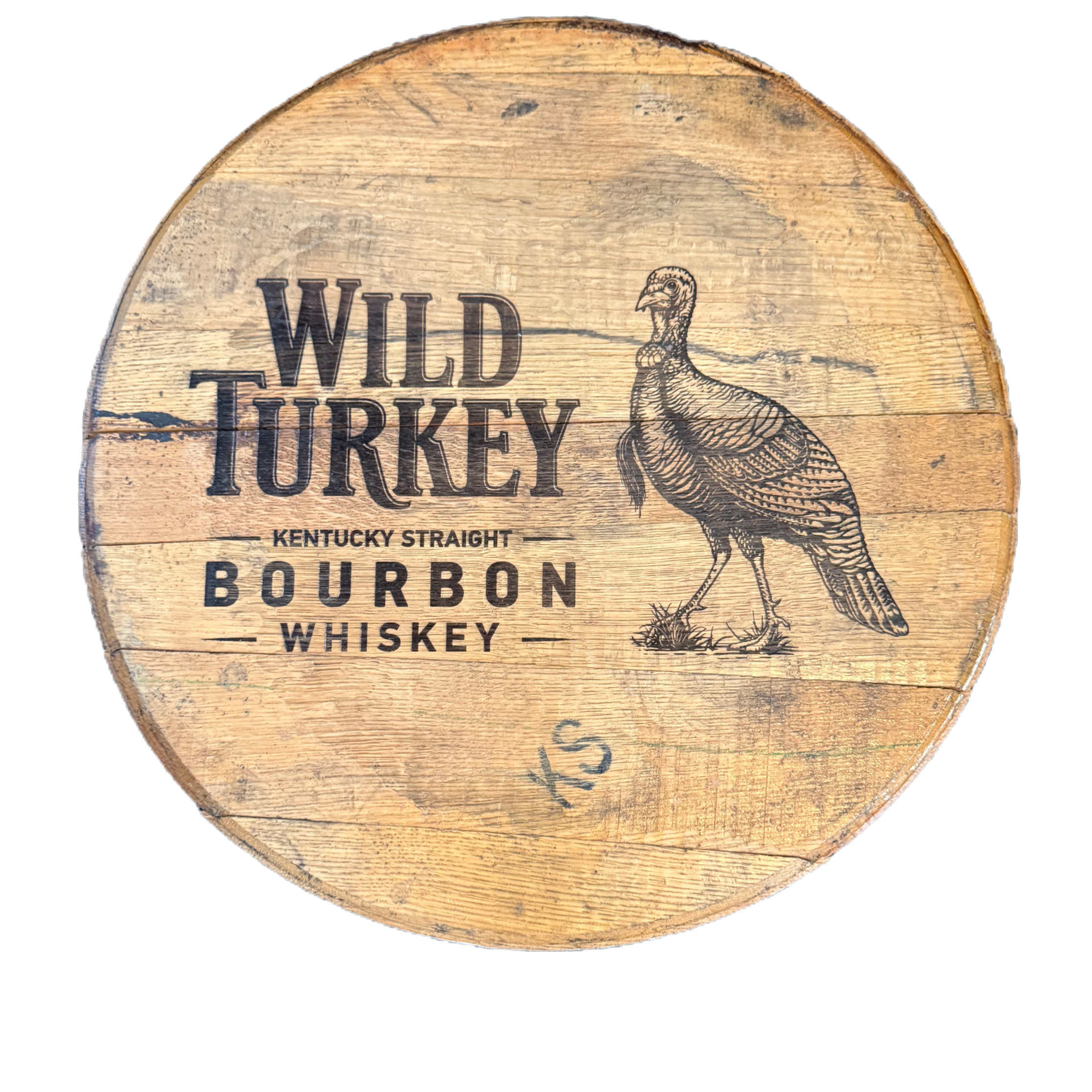 Wild Turkey Reclaimed Bourbon Barrel Head 22" x22" image 6