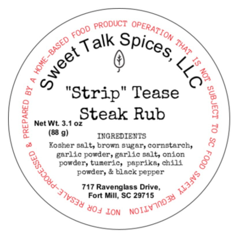 “Strip” Tease Steak Rub image 0