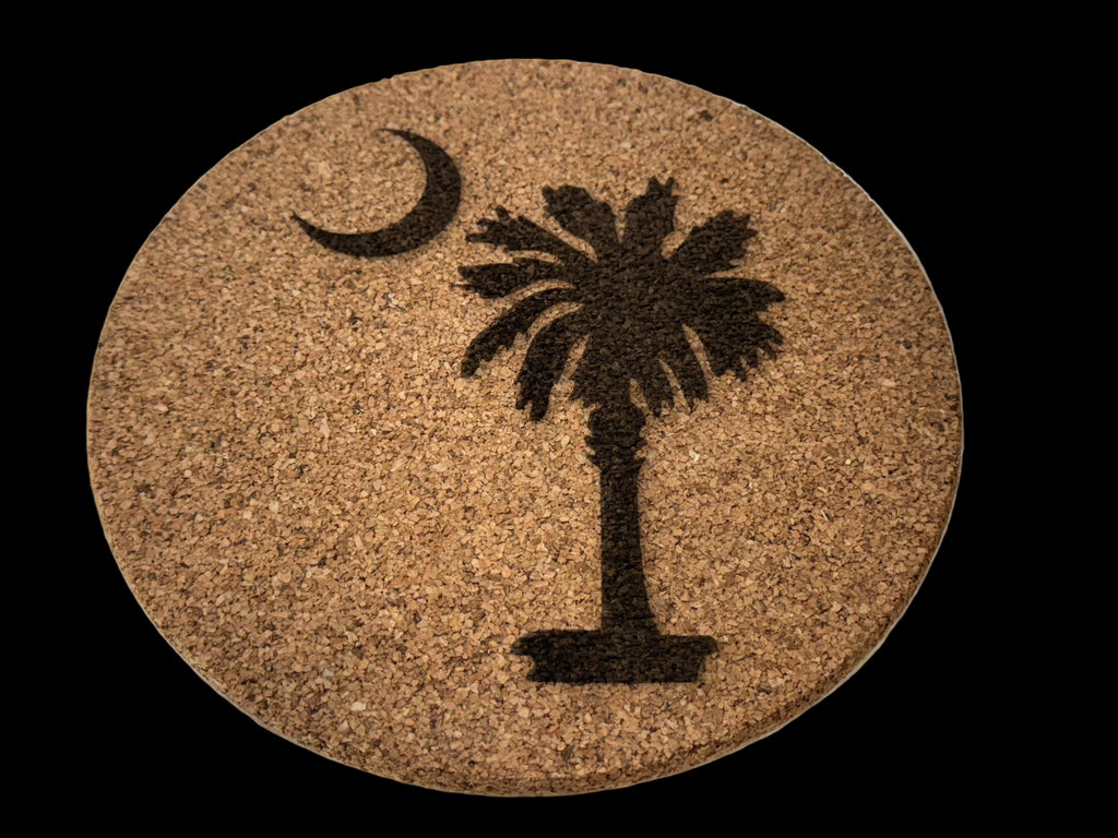 Custom Engraved 7” Cork Trivet image 1